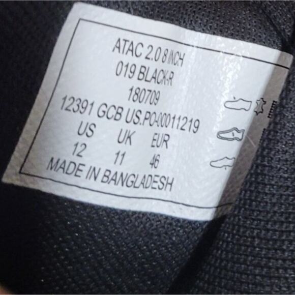 5.11 Tactical Black Boots NWOT Men\'s Combat Boots Zip Side Size 12 main image 11